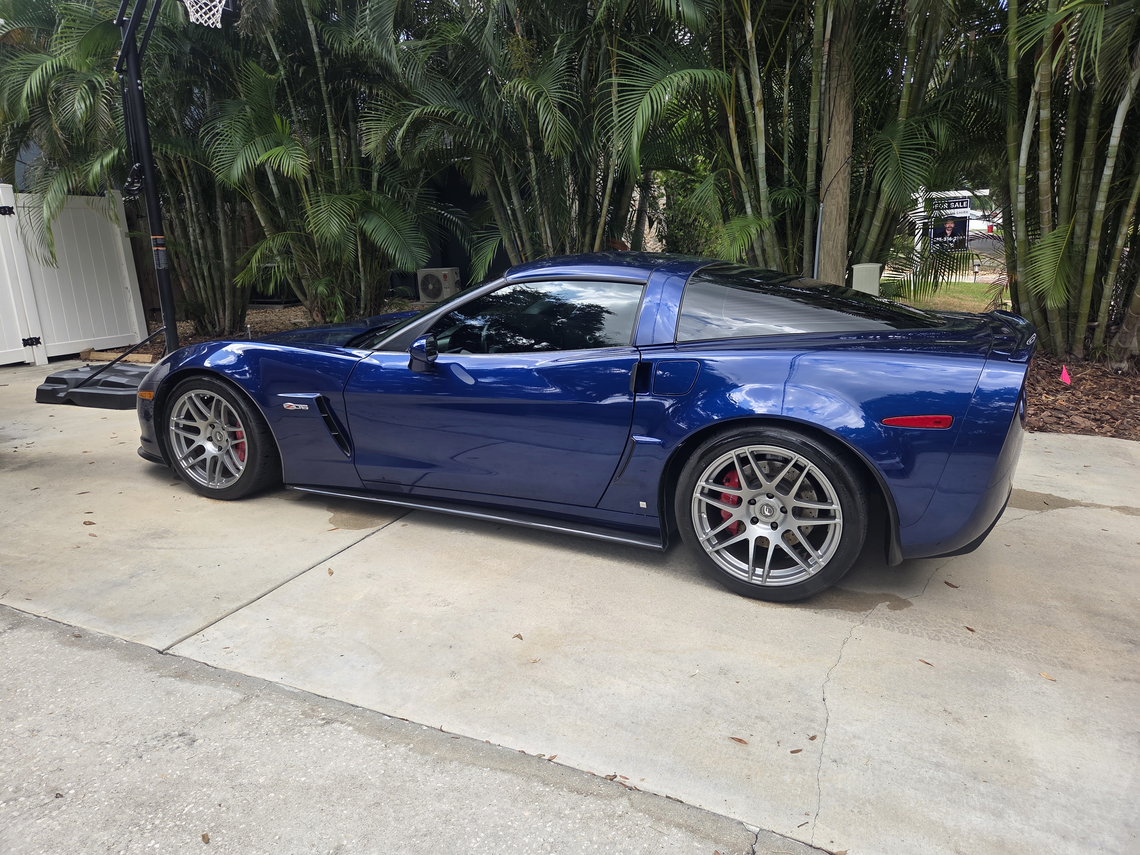 Corvette with glossy showroom-finish exterior after full detail by Dr. Detail 727 in Largo, FL