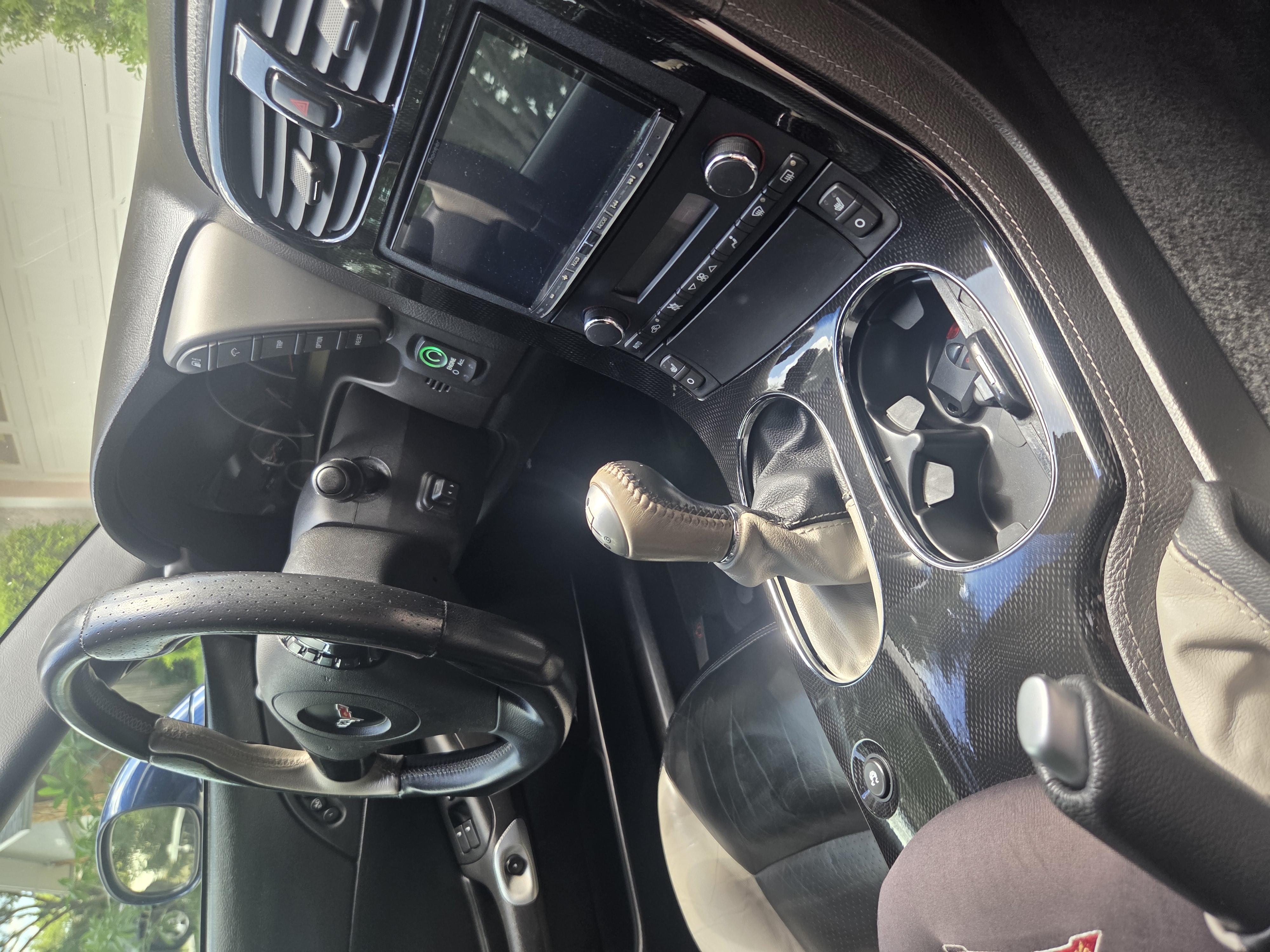 Spotless Corvette interior after full detail by Dr. Detail 727 in Largo, FL